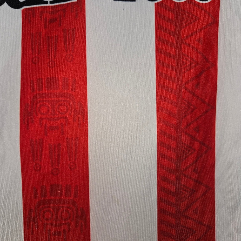 Puma Guadalajara Chivas Red and White Striped Jersey Medium - Picture 2 of 6